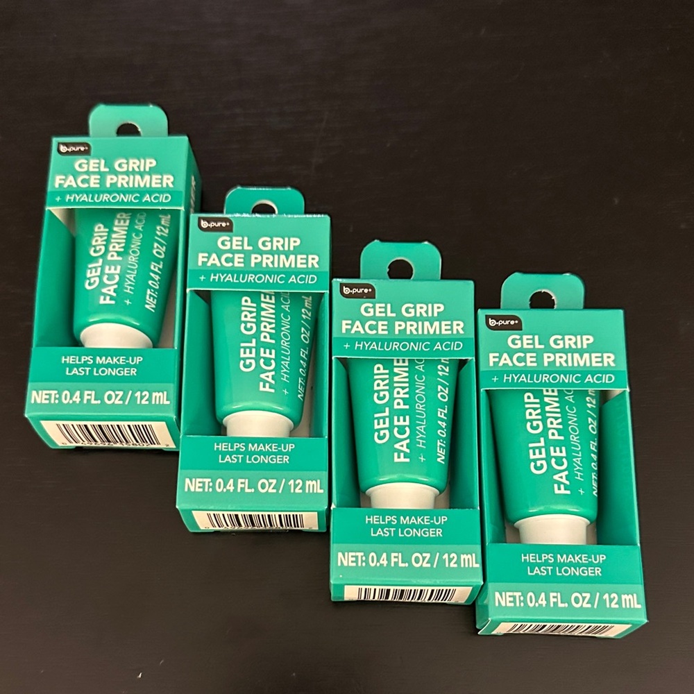 Set of 4 B pure Gel Grip Face Primer with Hyaluronic Acid